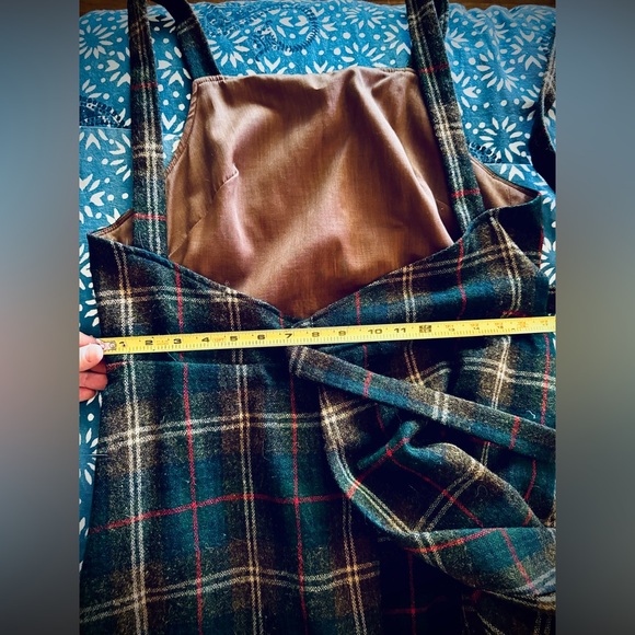 Super Preppy 70’s Vintage Plaid Wool Lanz Wrap Dress - Perfect Condition - Picture 8 of 12